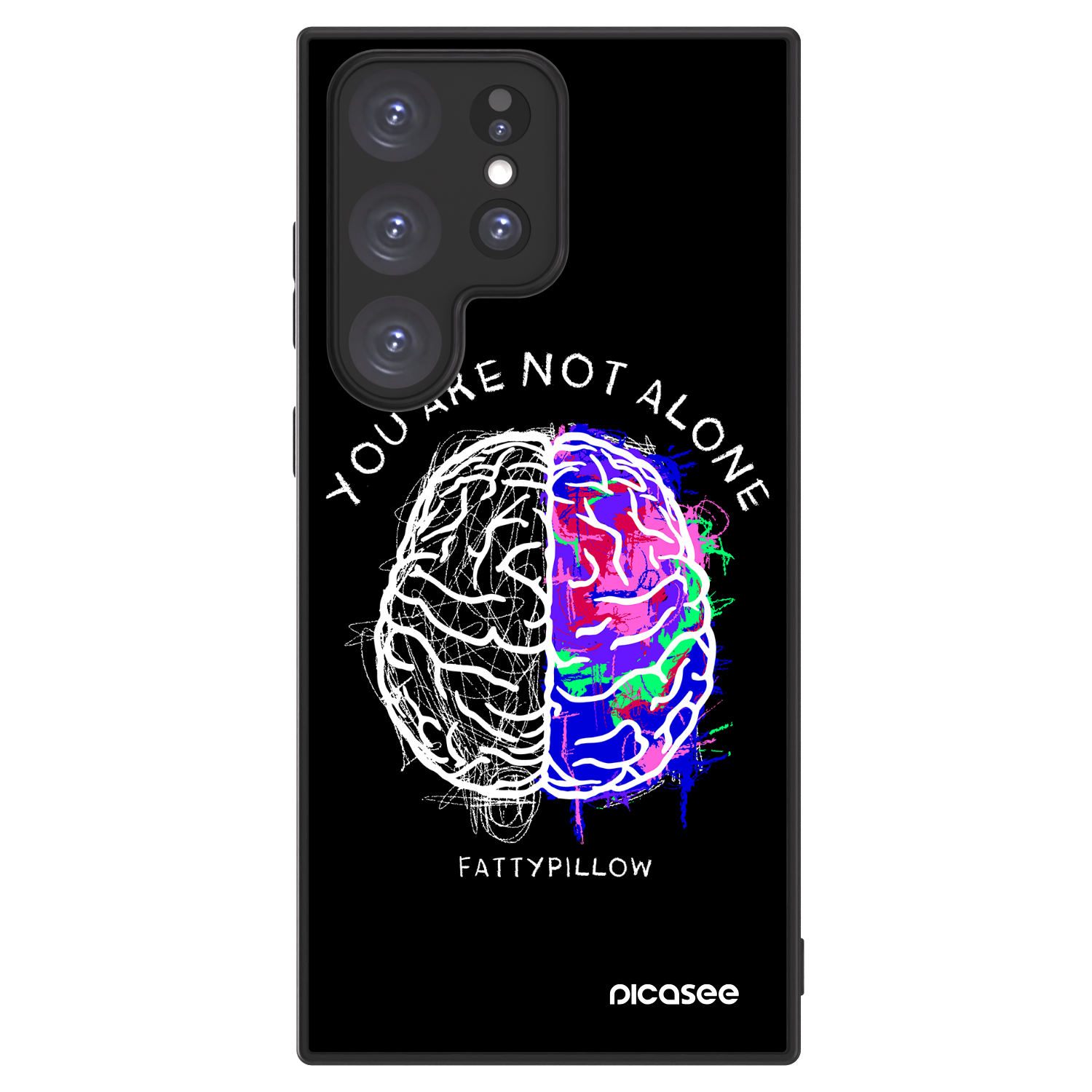 Picasee ULTIMATE CASE pro Samsung Galaxy S23 Ultra 5G - Brain - White