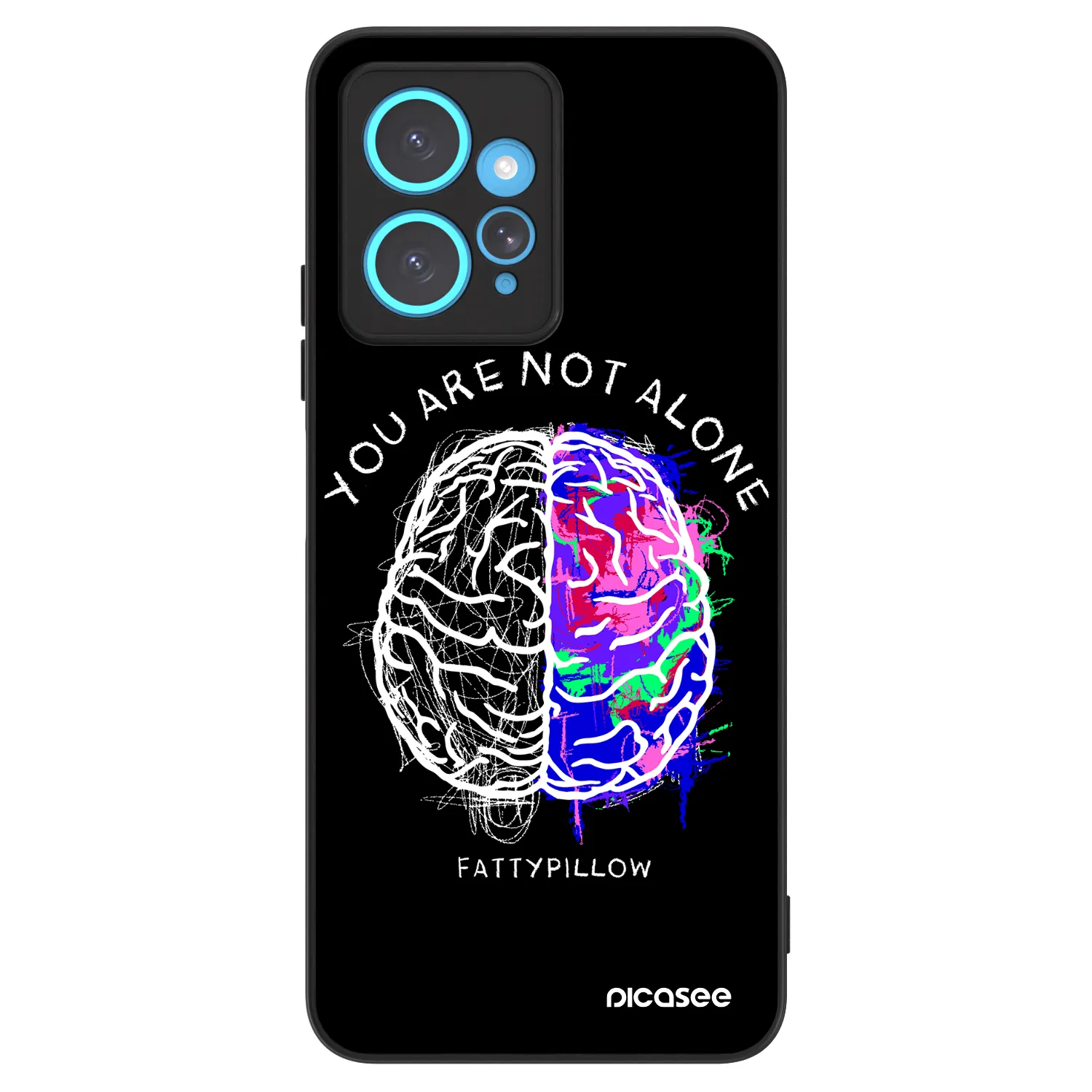 Picasee ULTIMATE CASE pro Xiaomi Redmi Note 12 4G - Brain - White