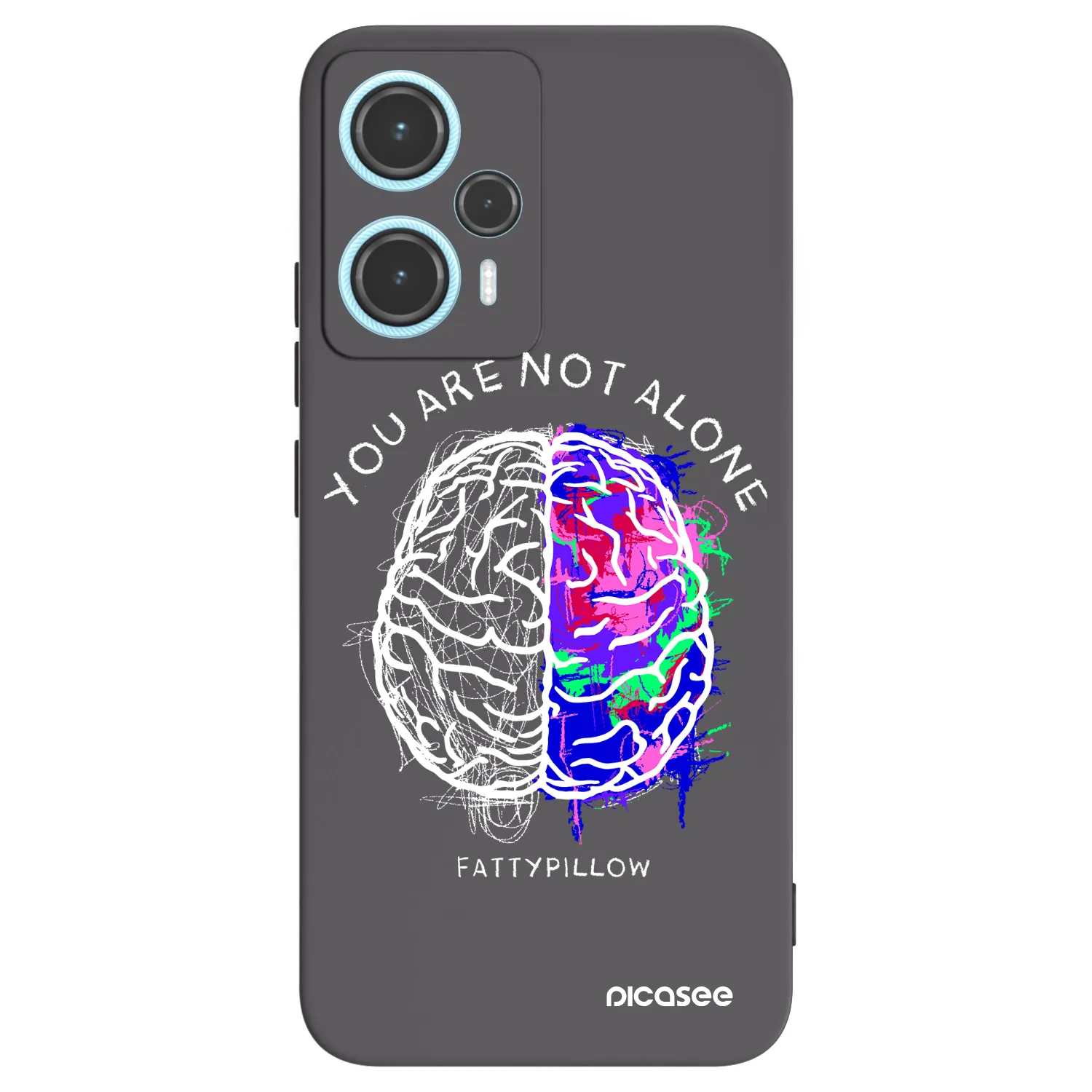 Picasee silikónový čierny obal pre Xiaomi Poco F5 - Brain - White