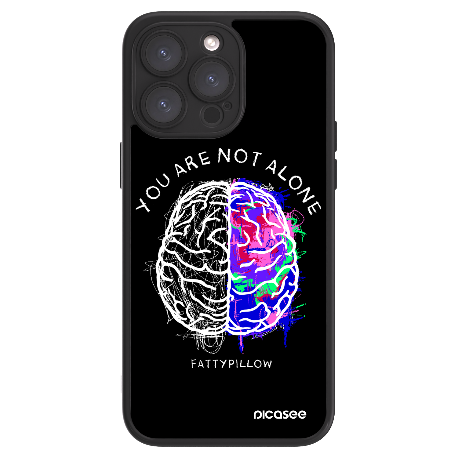 Picasee ULTIMATE CASE pro Apple iPhone 15 Pro Max - Brain - White