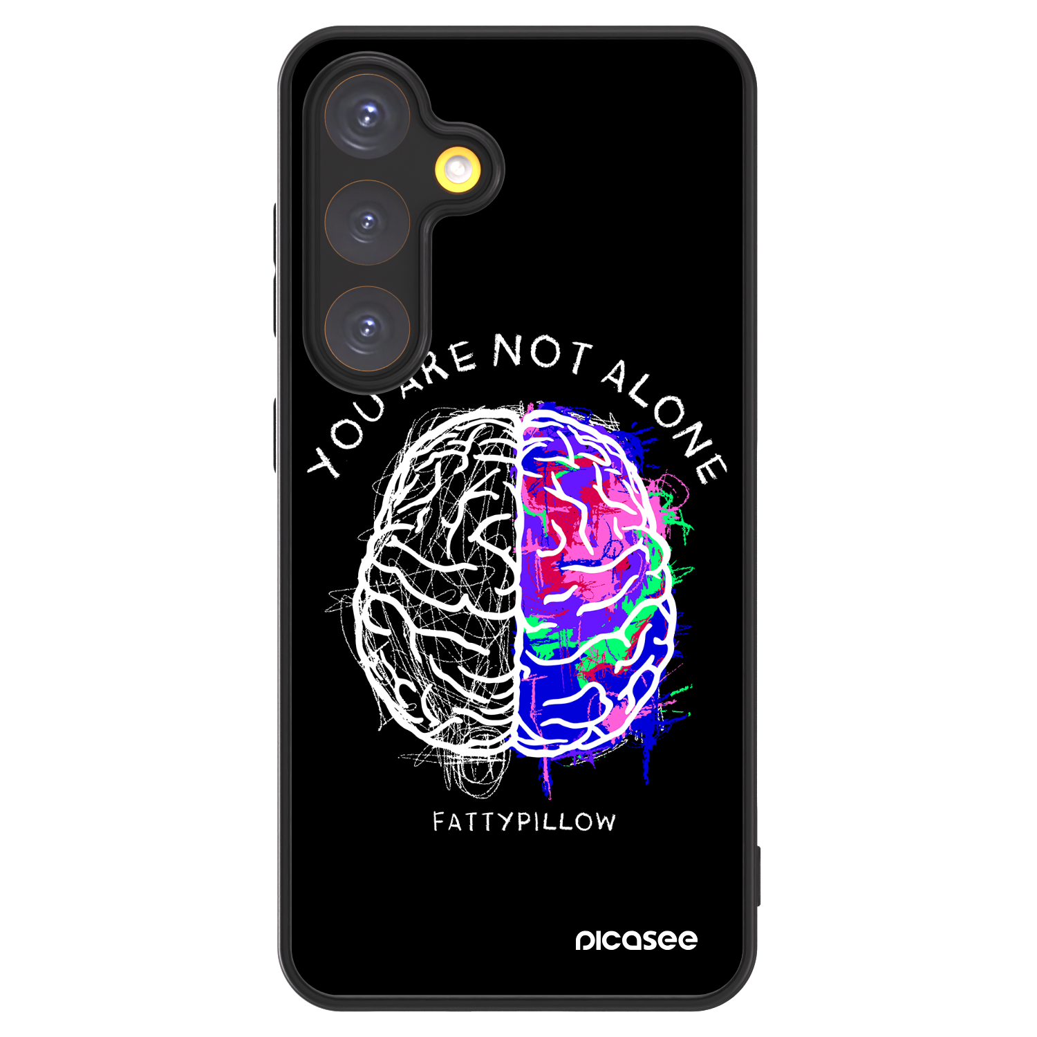 Picasee ULTIMATE CASE pro Samsung Galaxy S24 S921B 5G - Brain - White