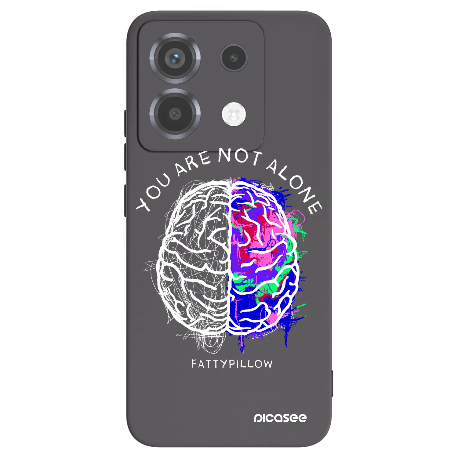 Picasee silikónový čierny obal pre Xiaomi Poco X6 - Brain - White