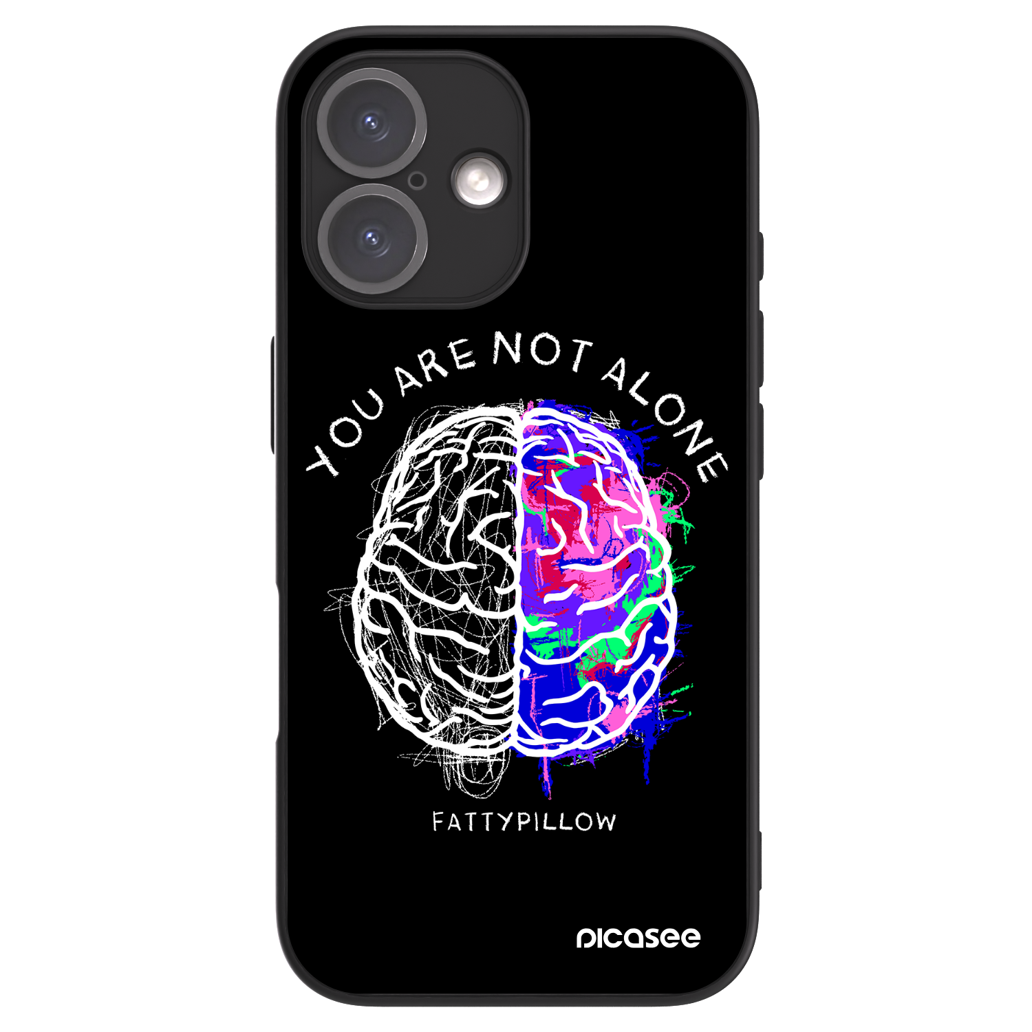 Picasee ULTIMATE CASE MagSafe pro Apple iPhone 16 - Brain - White