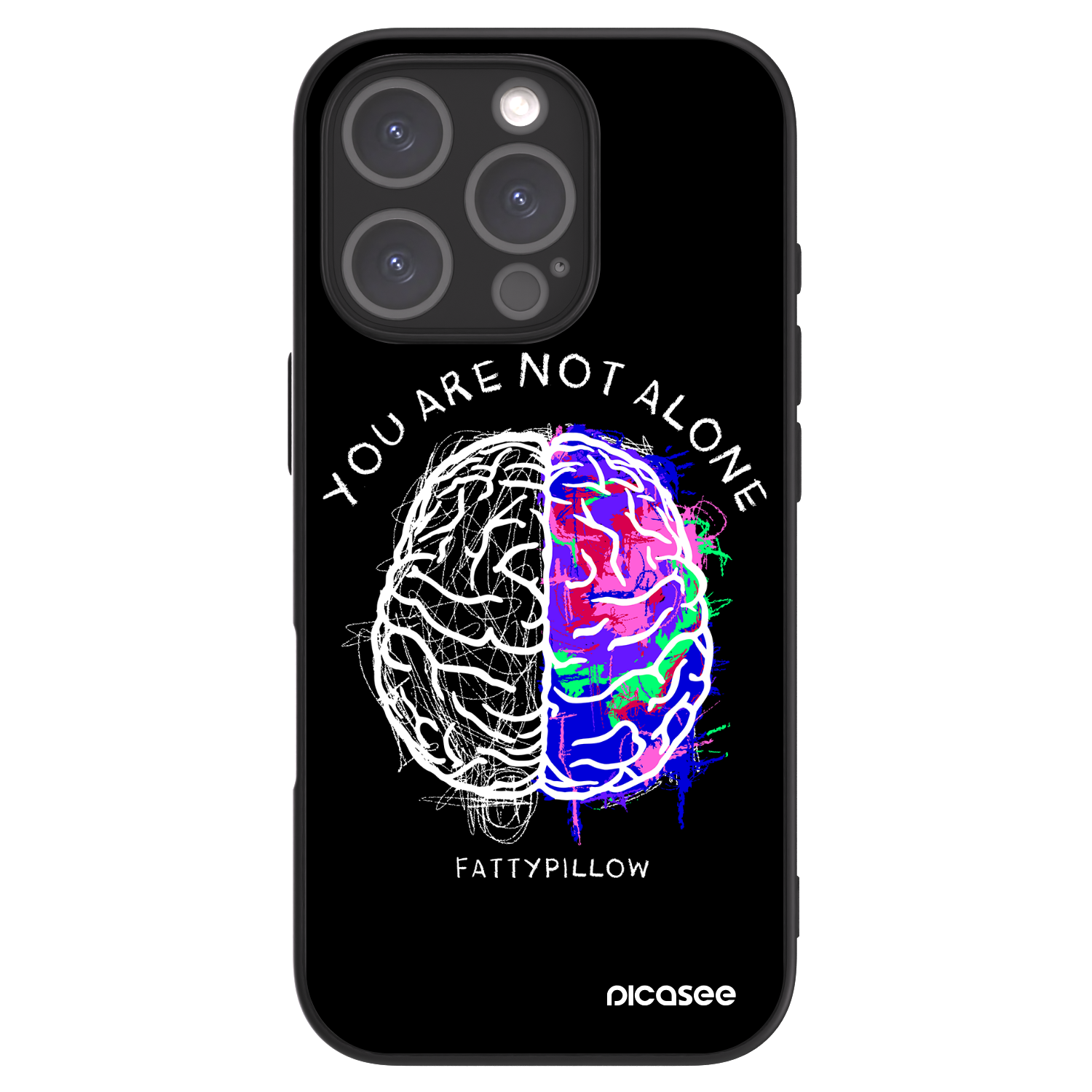 Picasee ULTIMATE CASE pro Apple iPhone 16 Pro - Brain - White