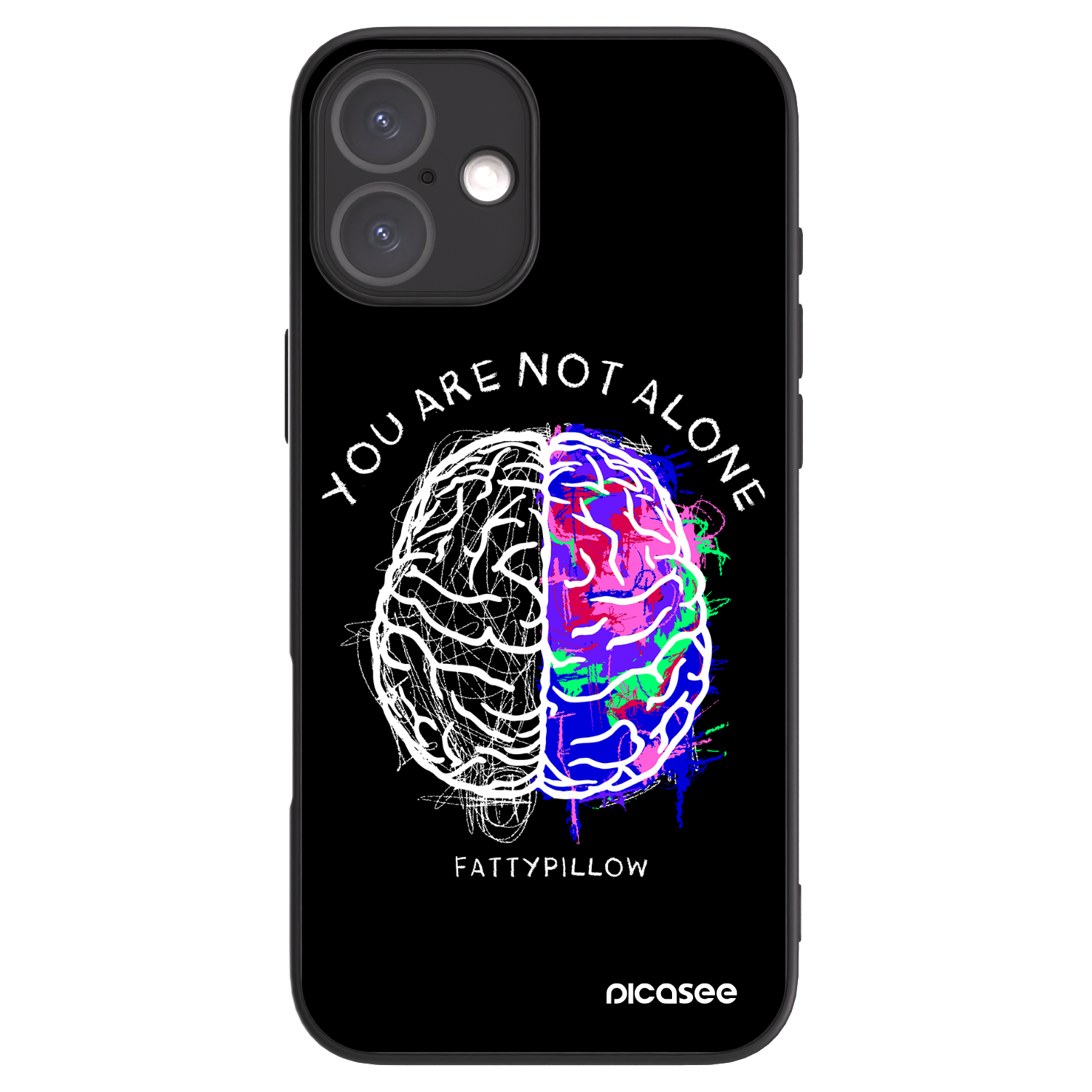 Picasee ULTIMATE CASE pro Apple iPhone 16 Plus - Brain - White