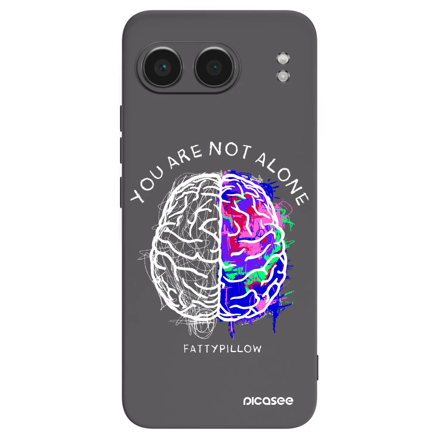Picasee silikónový čierny obal pre OnePlus Nord 4 - Brain - White