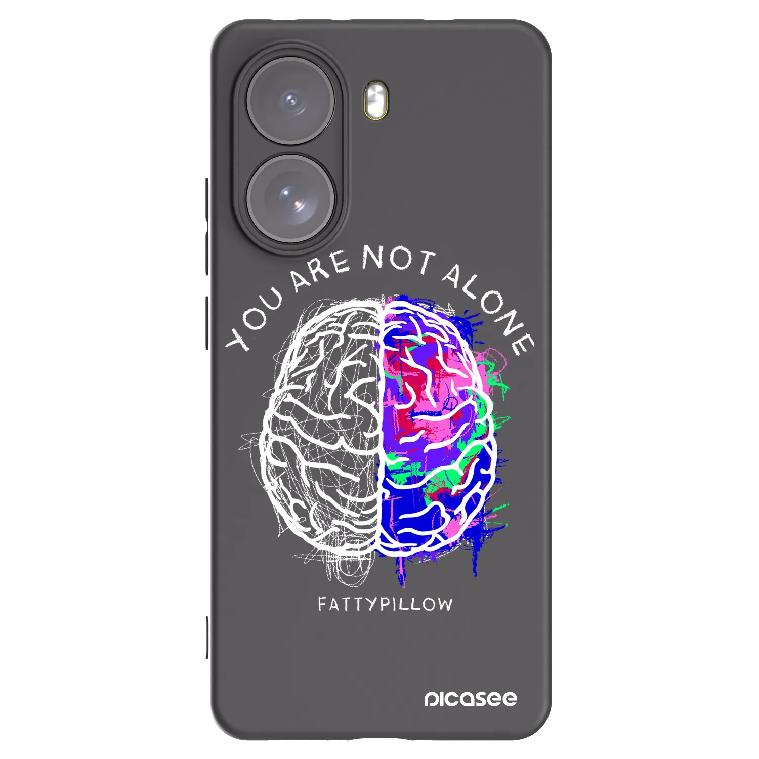 Picasee silikónový čierny obal pre Xiaomi Poco X7 - Brain - White