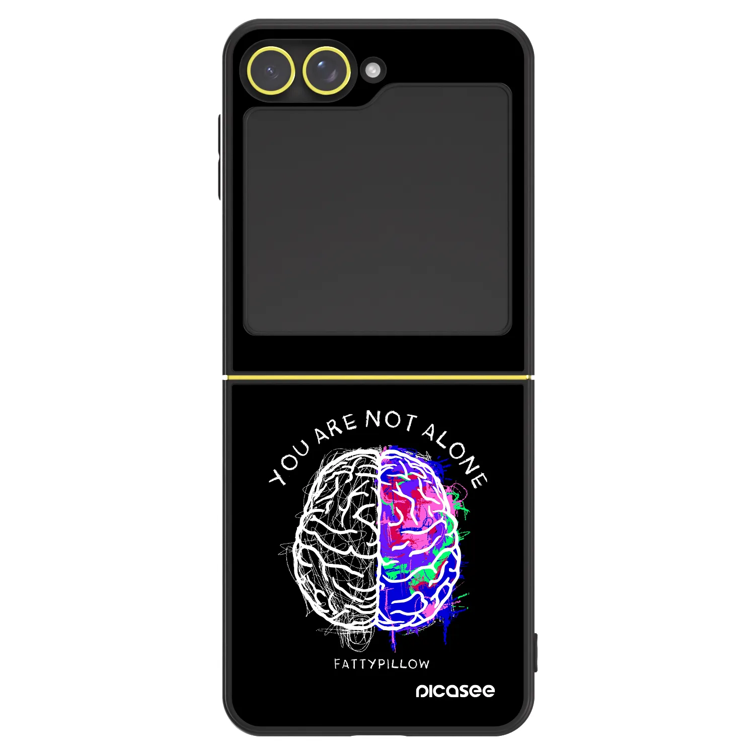 Picasee ULTIMATE CASE pro Samsung Galaxy Z Flip6 5G - Brain - White
