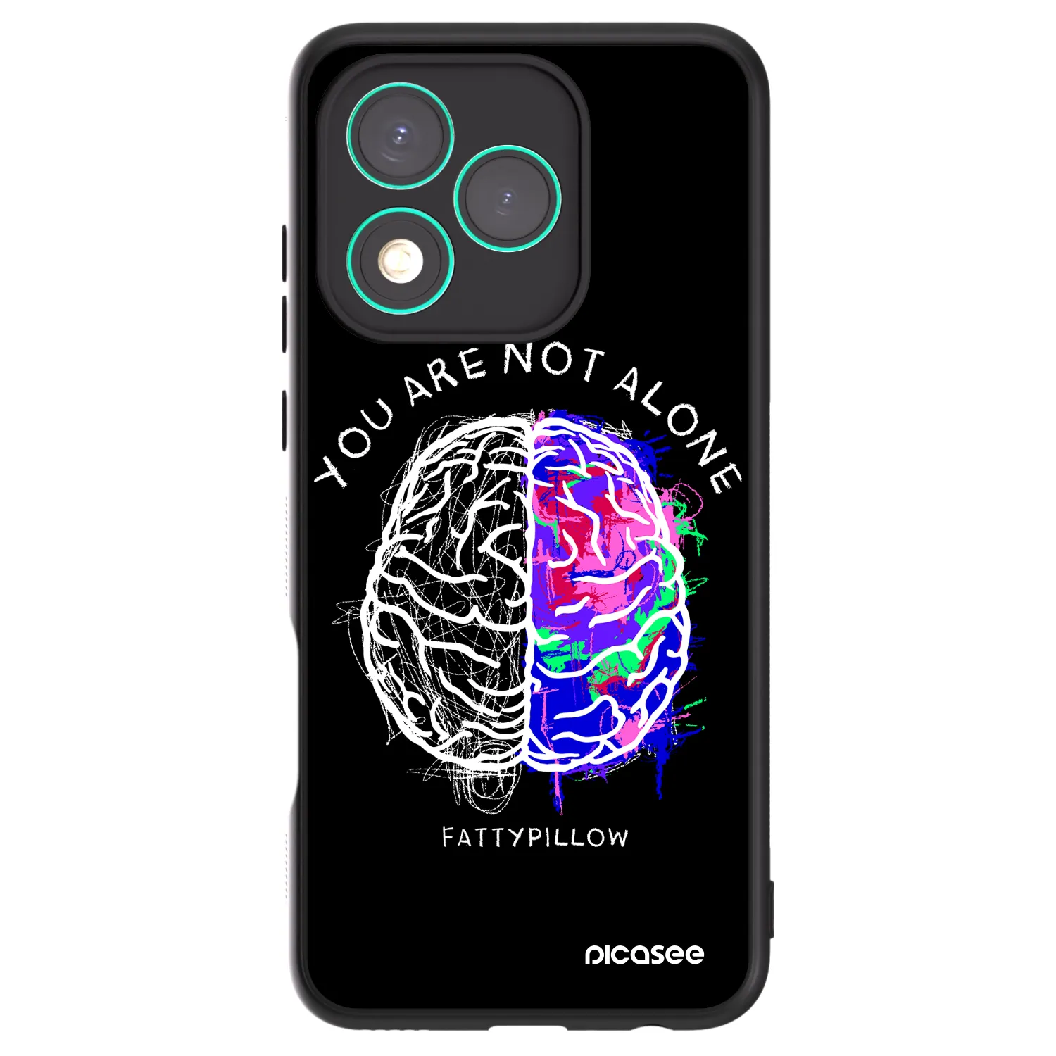 Picasee ULTIMATE CASE pro Honor 400 Lite 5G - Brain - White