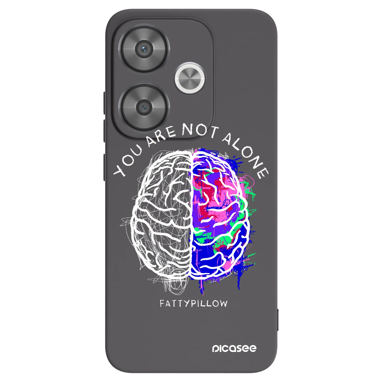 Silikónový čierny obal pre Xiaomi Poco F6 - Brain - White