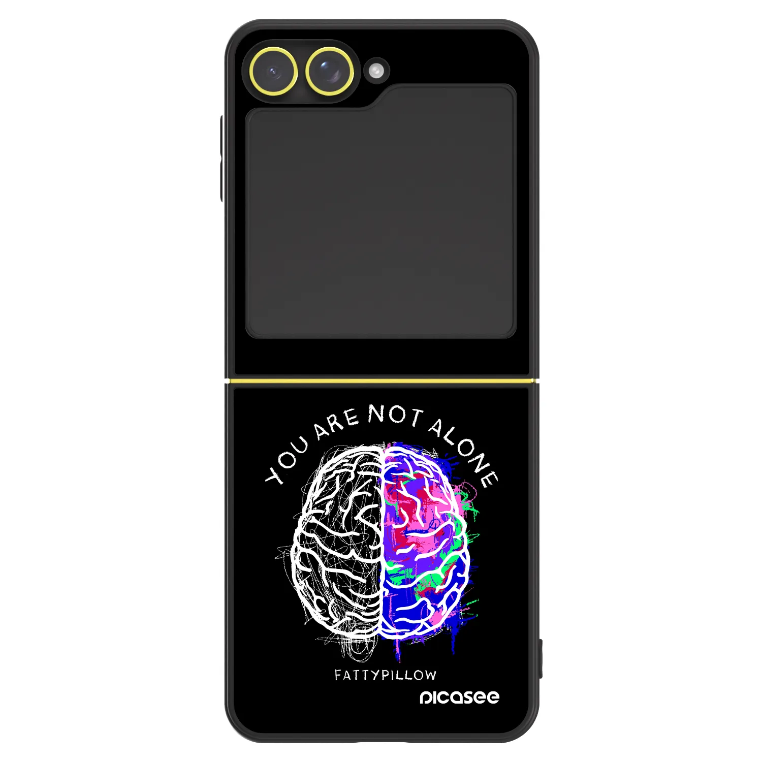 Picasee ULTIMATE CASE pro Samsung Galaxy Z Flip5 5G - Brain - White