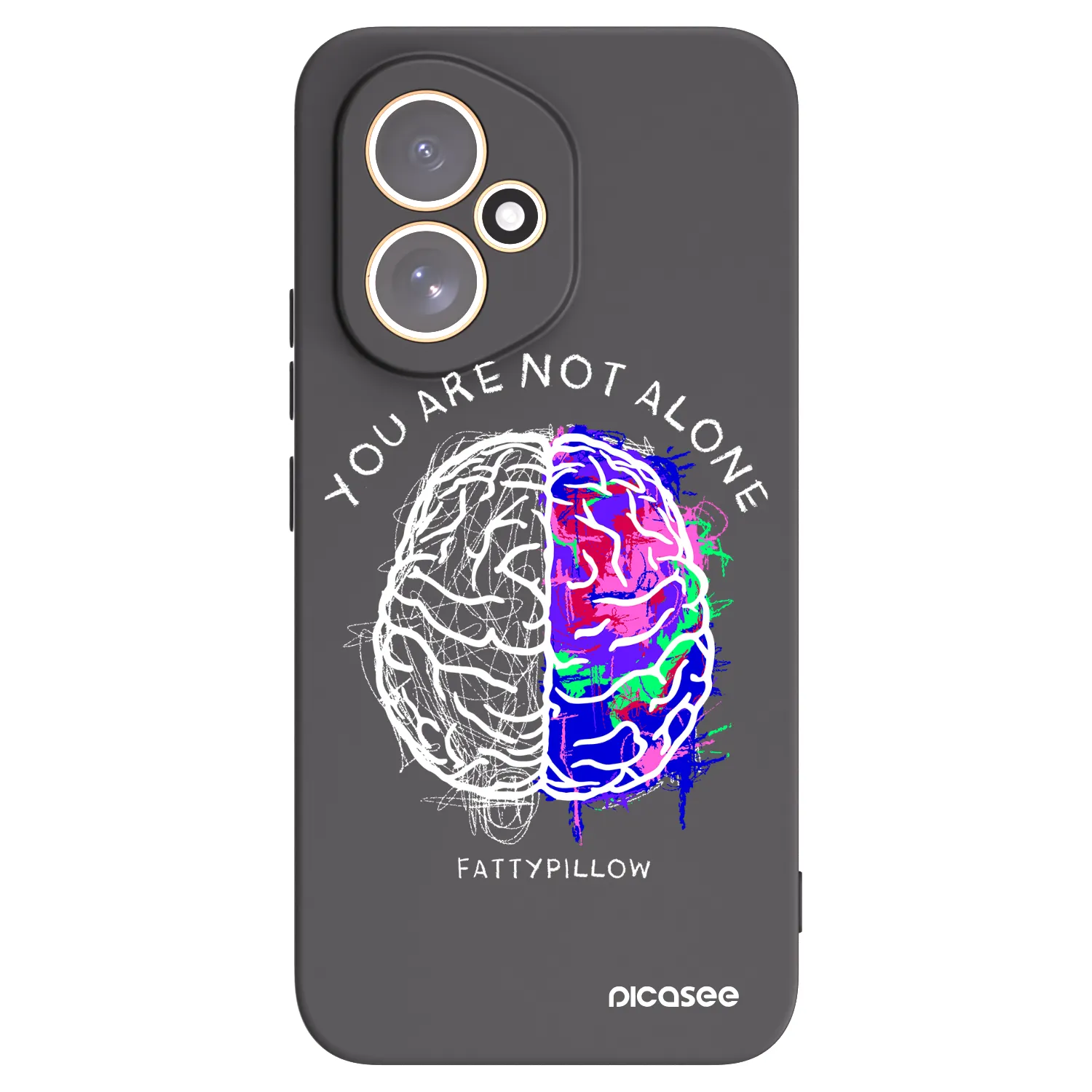 Picasee silikónový čierny obal pre Honor 400 5G - Brain - White