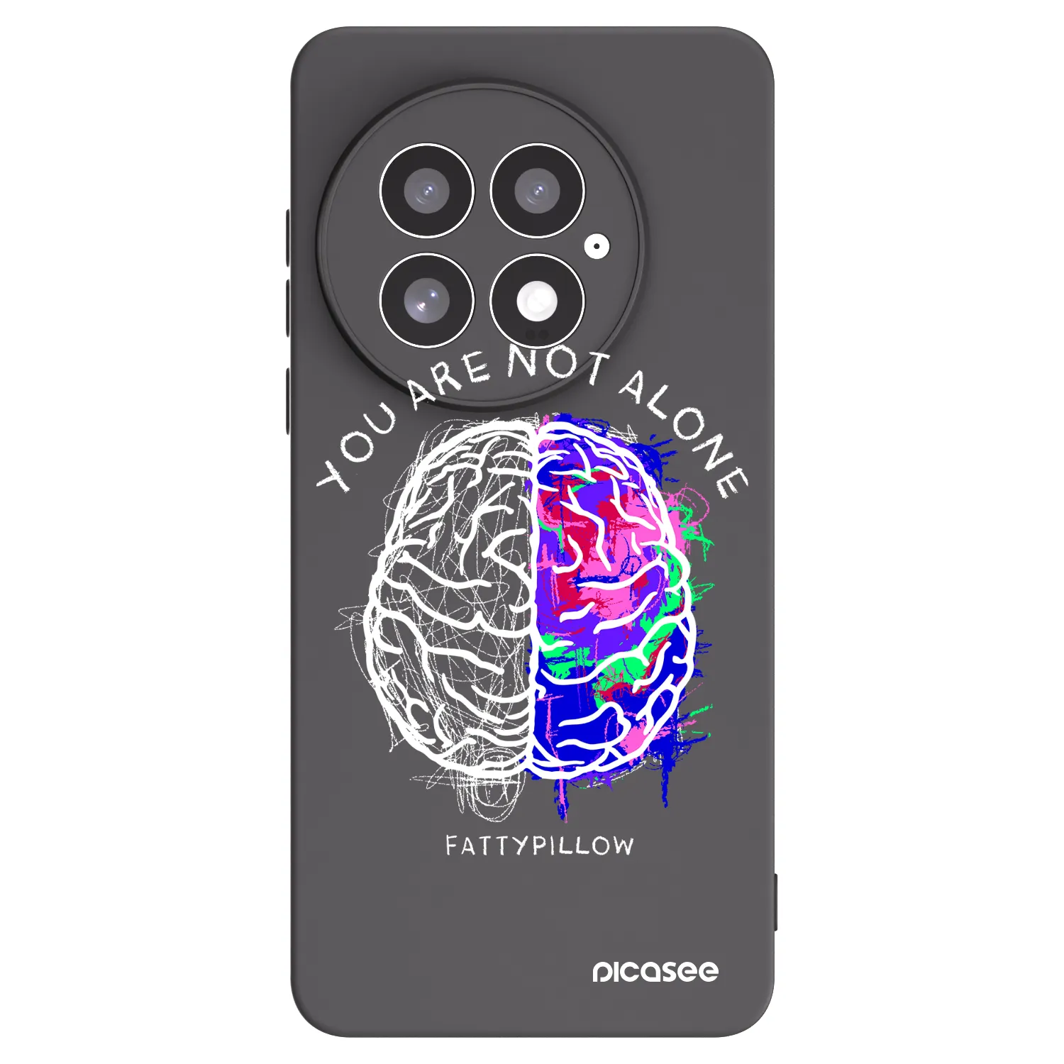 Picasee silikónový čierny obal pre OnePlus 13 5G - Brain - White