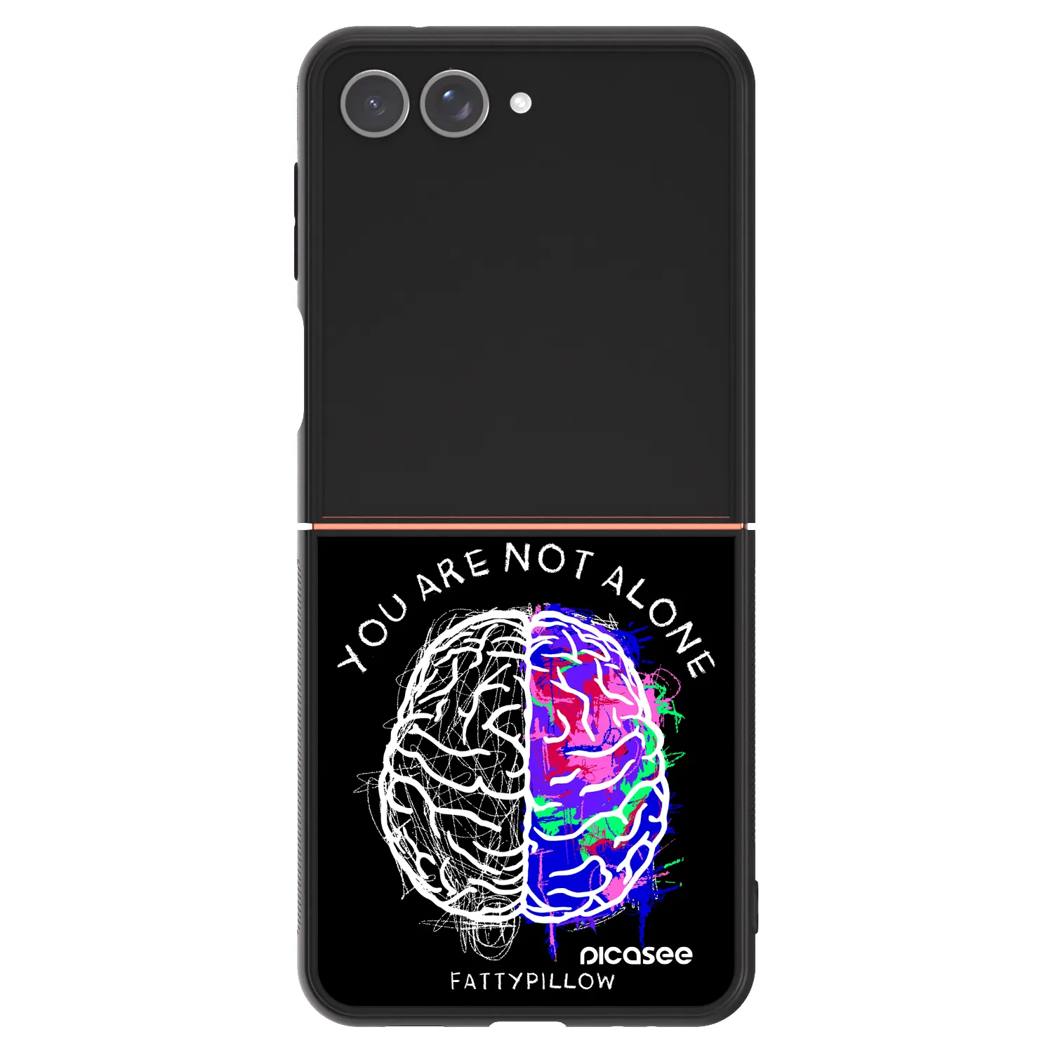 Picasee ULTIMATE CASE pro Samsung Galaxy Z Flip7 5G - Brain - White
