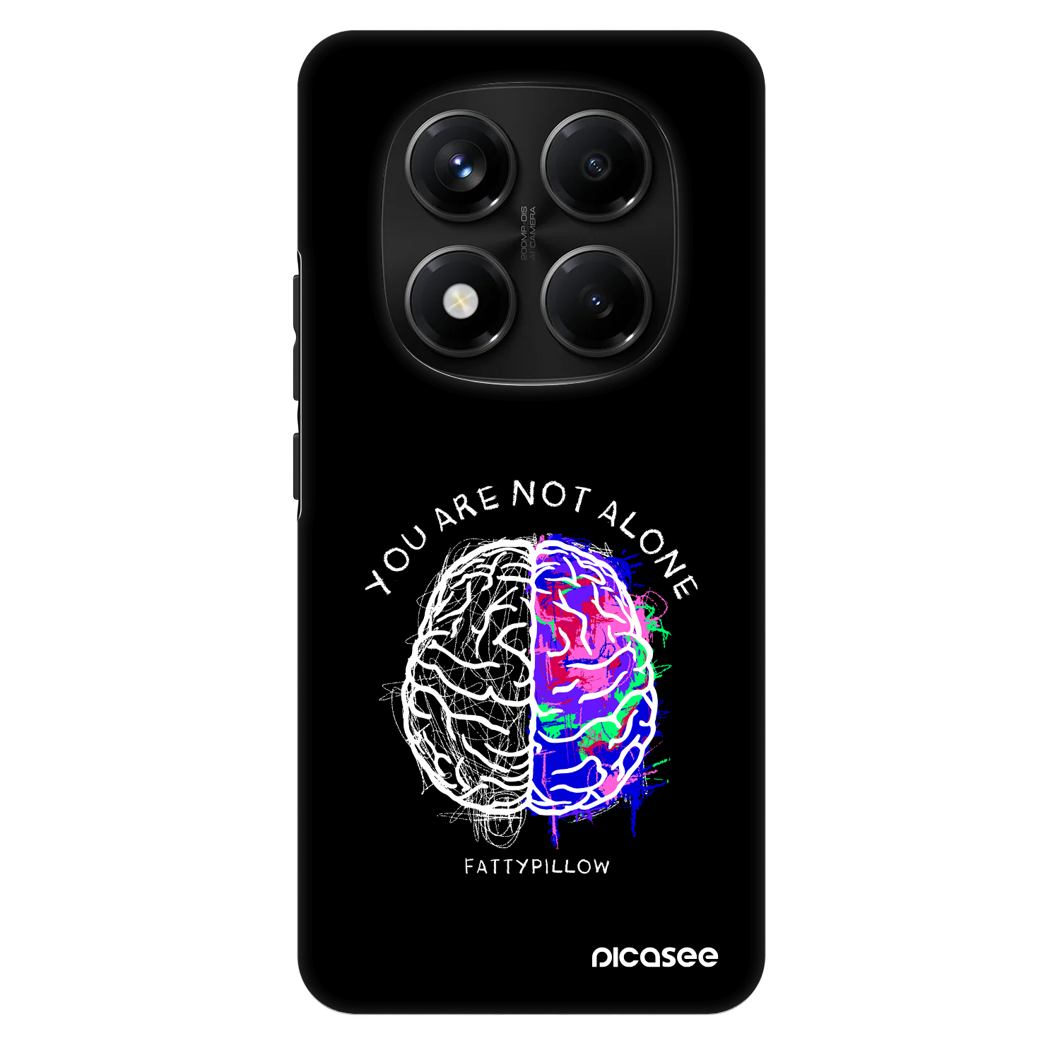 Picasee Fashion Case pre Xiaomi Redmi Note 14 Pro+ 5G - Brain - White