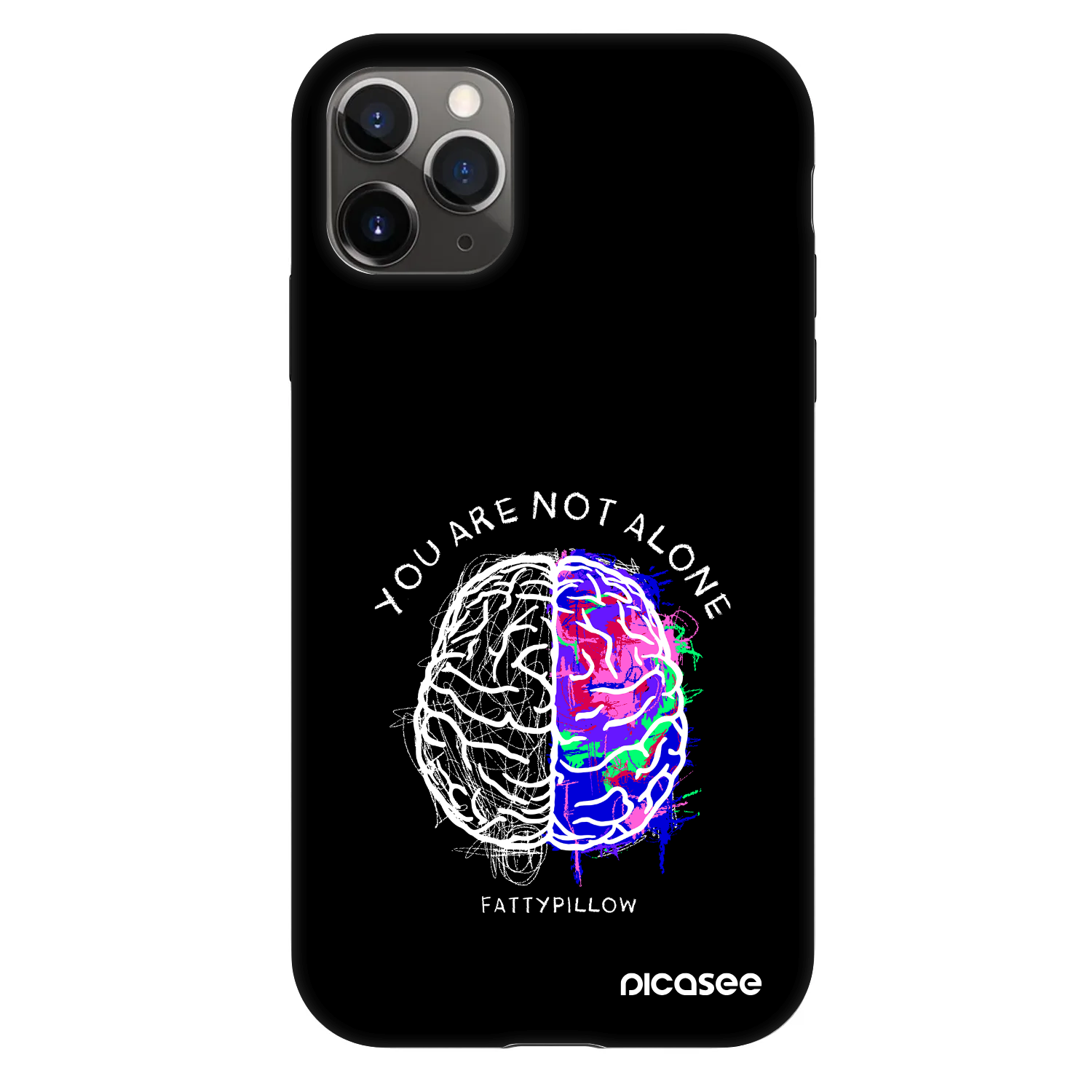 Picasee Fashion Case pre Apple iPhone 11 Pro - Brain - White