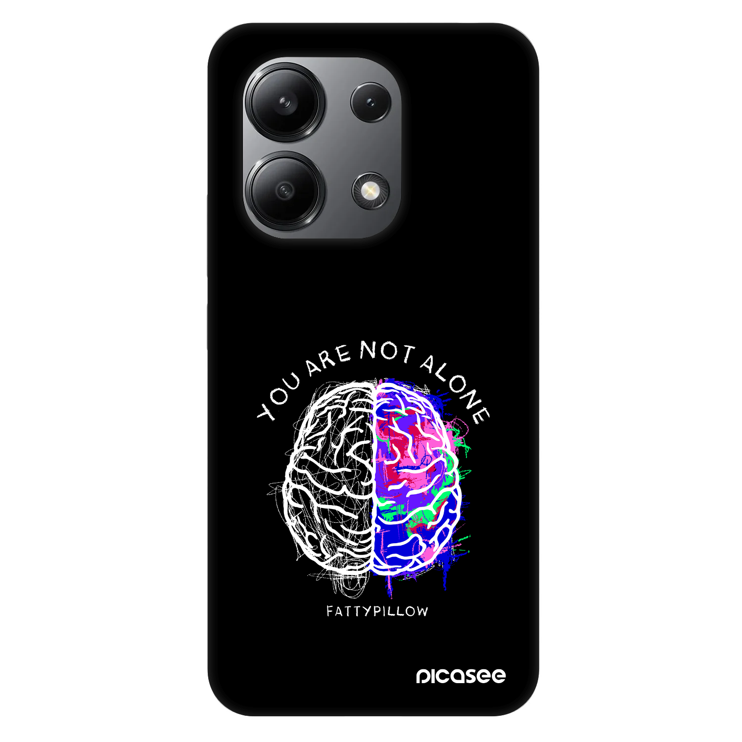 Picasee Fashion Case pre Xiaomi Redmi Note 13 4G - Brain - White