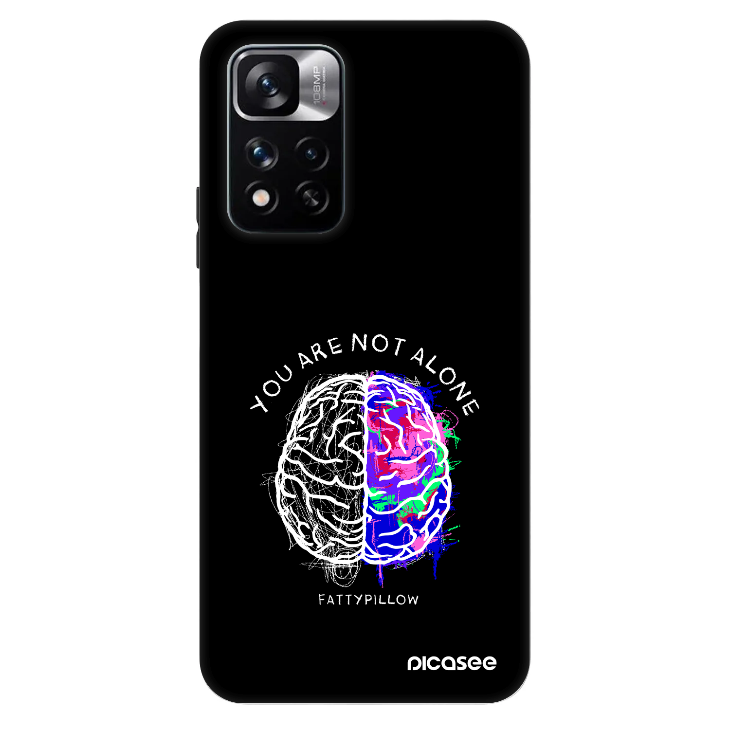 Picasee Fashion Case pre Xiaomi Redmi Note 11 Pro 5G - Brain - White