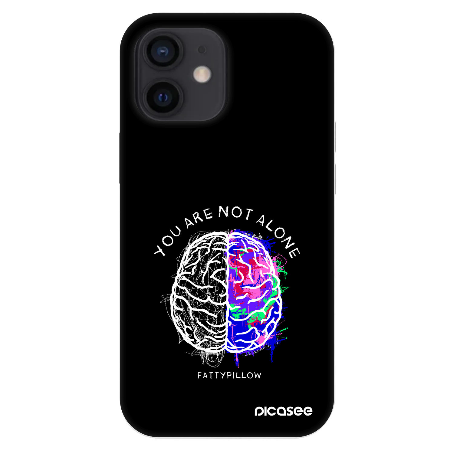 Picasee Fashion Case pre Apple iPhone 12 mini - Brain - White