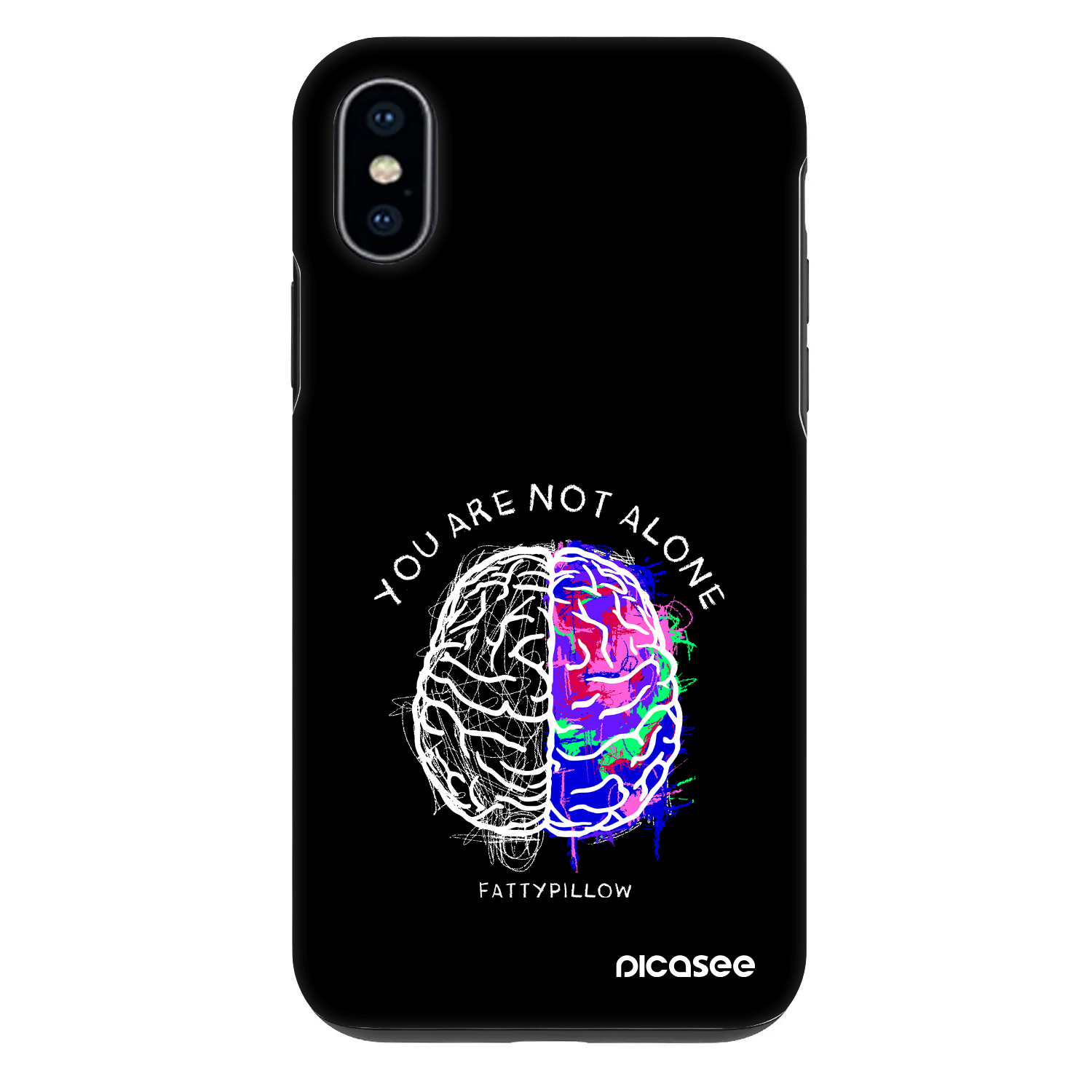 Picasee Fashion Case pre Apple iPhone X/XS - Brain - White