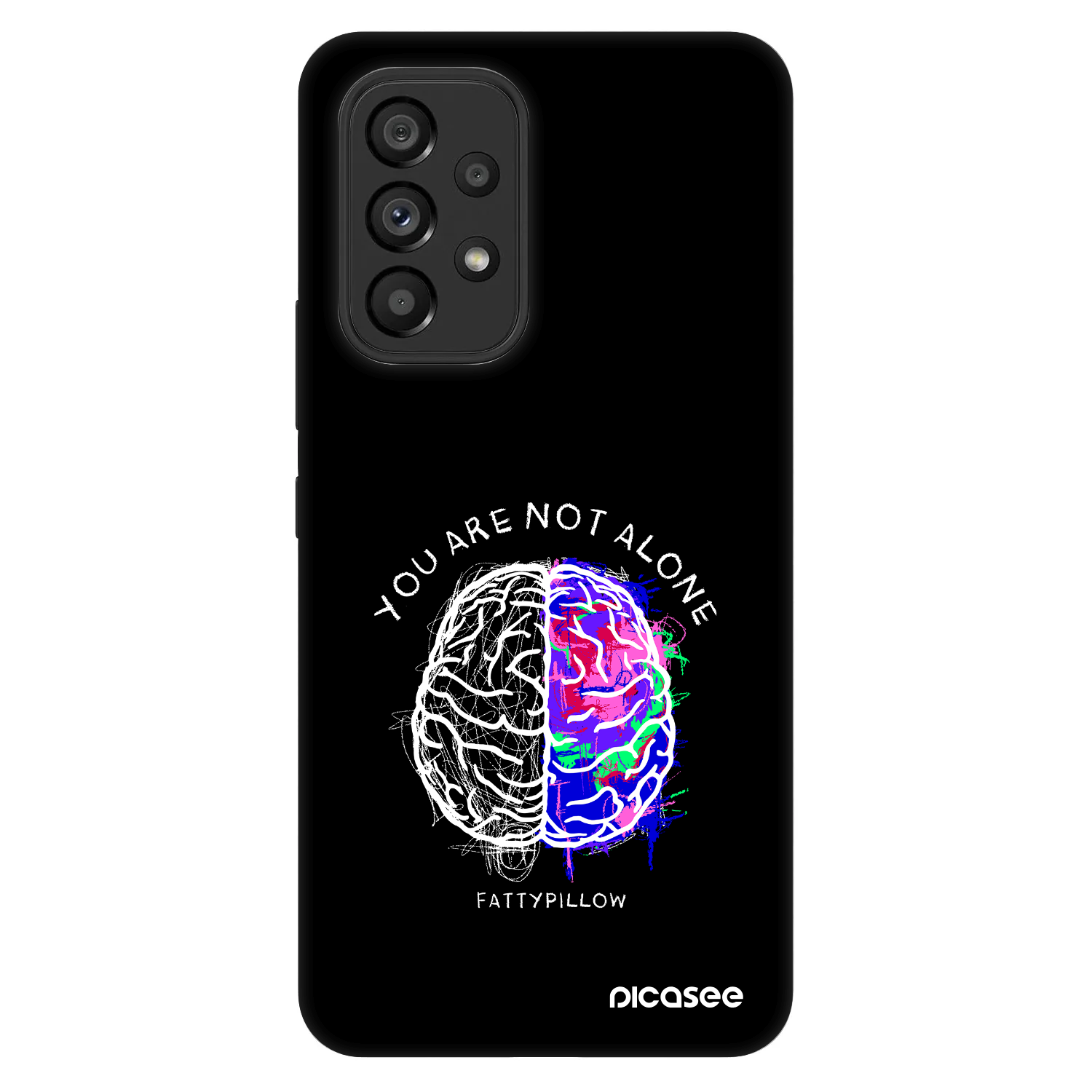 Picasee Fashion Case pre Samsung Galaxy A53 5G A536 - Brain - White