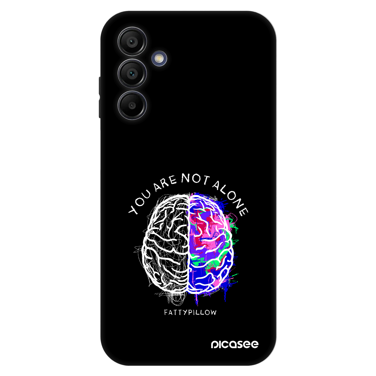 Picasee Fashion Case pre Samsung Galaxy A15 A155F 4G - Brain - White