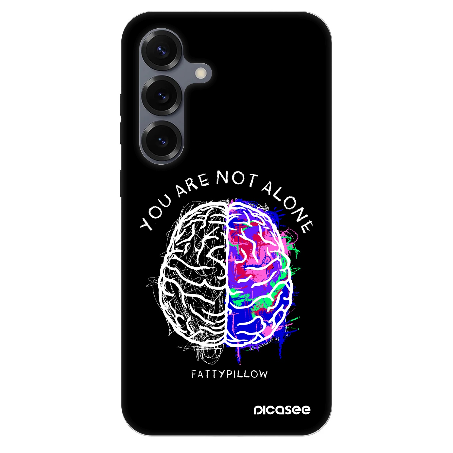 Picasee Fashion Case PowerShare pro Samsung Galaxy S25 5G - Brain - White