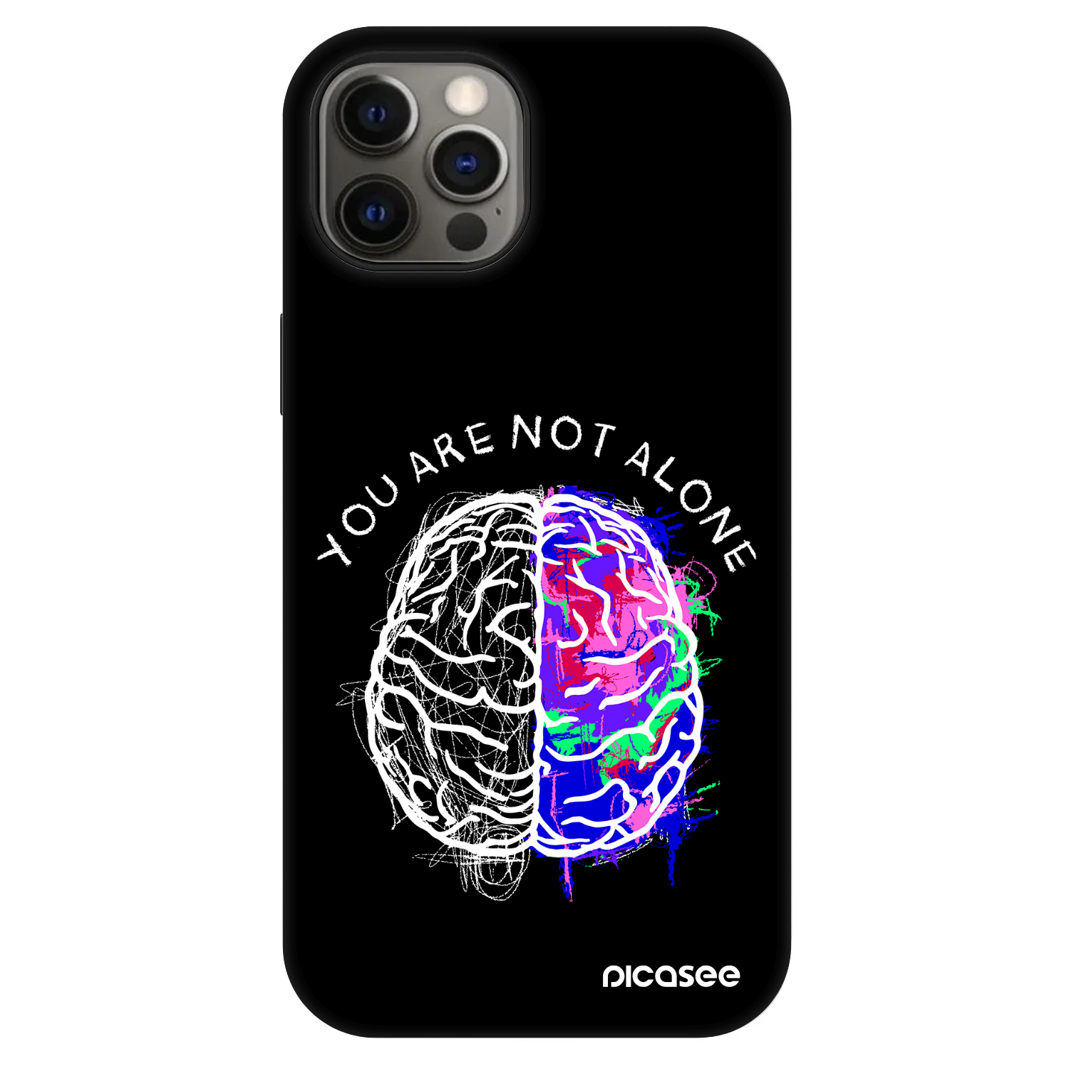 Fashion Case MagSafe pre Apple iPhone 12 - Brain - White