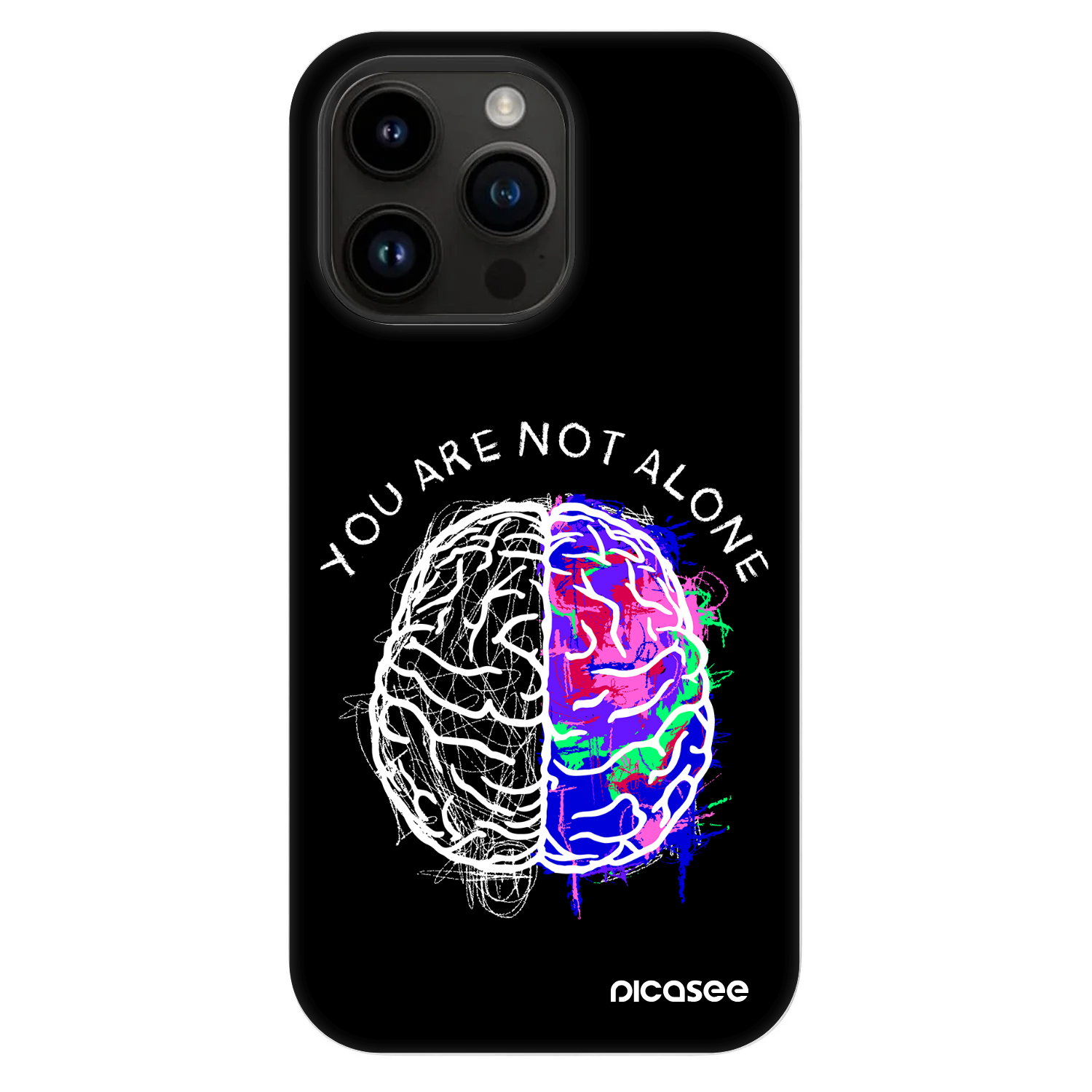 Picasee Fashion Case MagSafe pre Apple iPhone 14 Pro Max - Brain - White