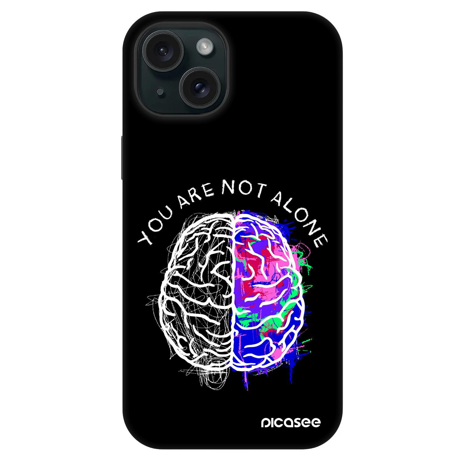 Fashion Case MagSafe pre Apple iPhone 15 - Brain - White