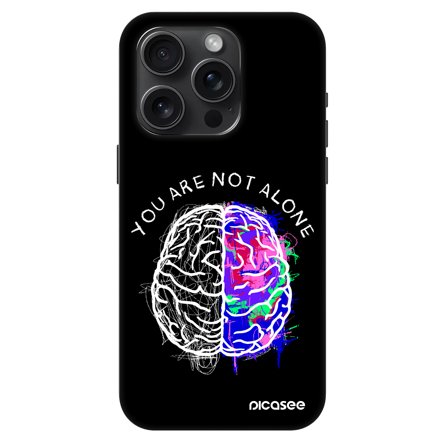Fashion Case MagSafe pre Apple iPhone 15 Pro - Brain - White