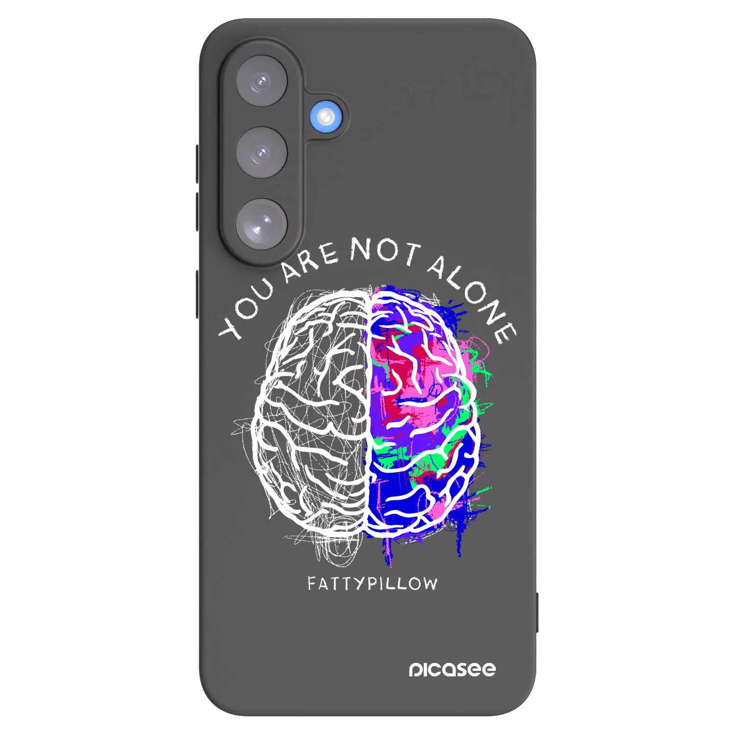 Picasee silikónový čierny obal pre Samsung Galaxy S25 FE 5G - Brain - White