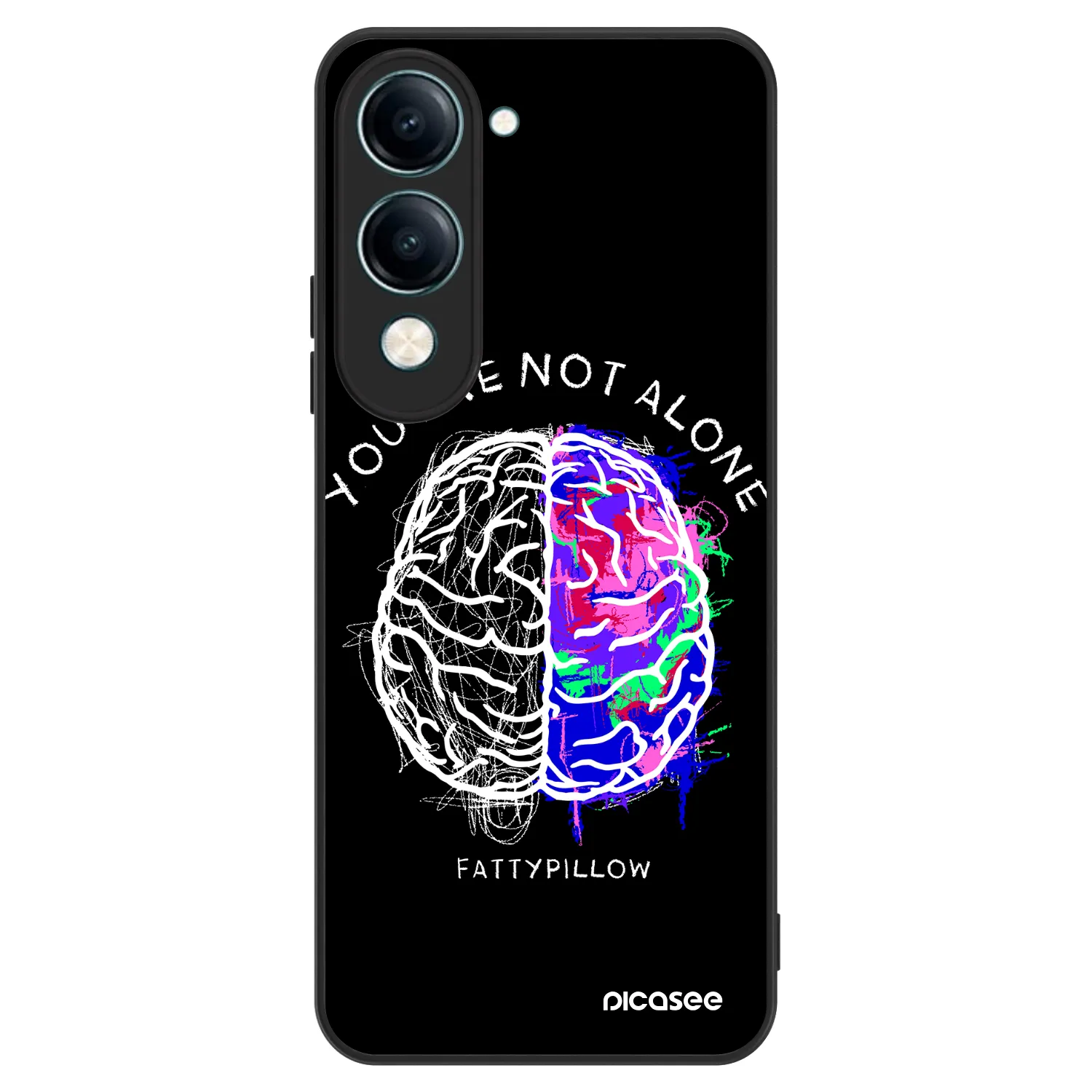 Picasee ULTIMATE CASE pro Vivo Y29s 5G - Brain - White