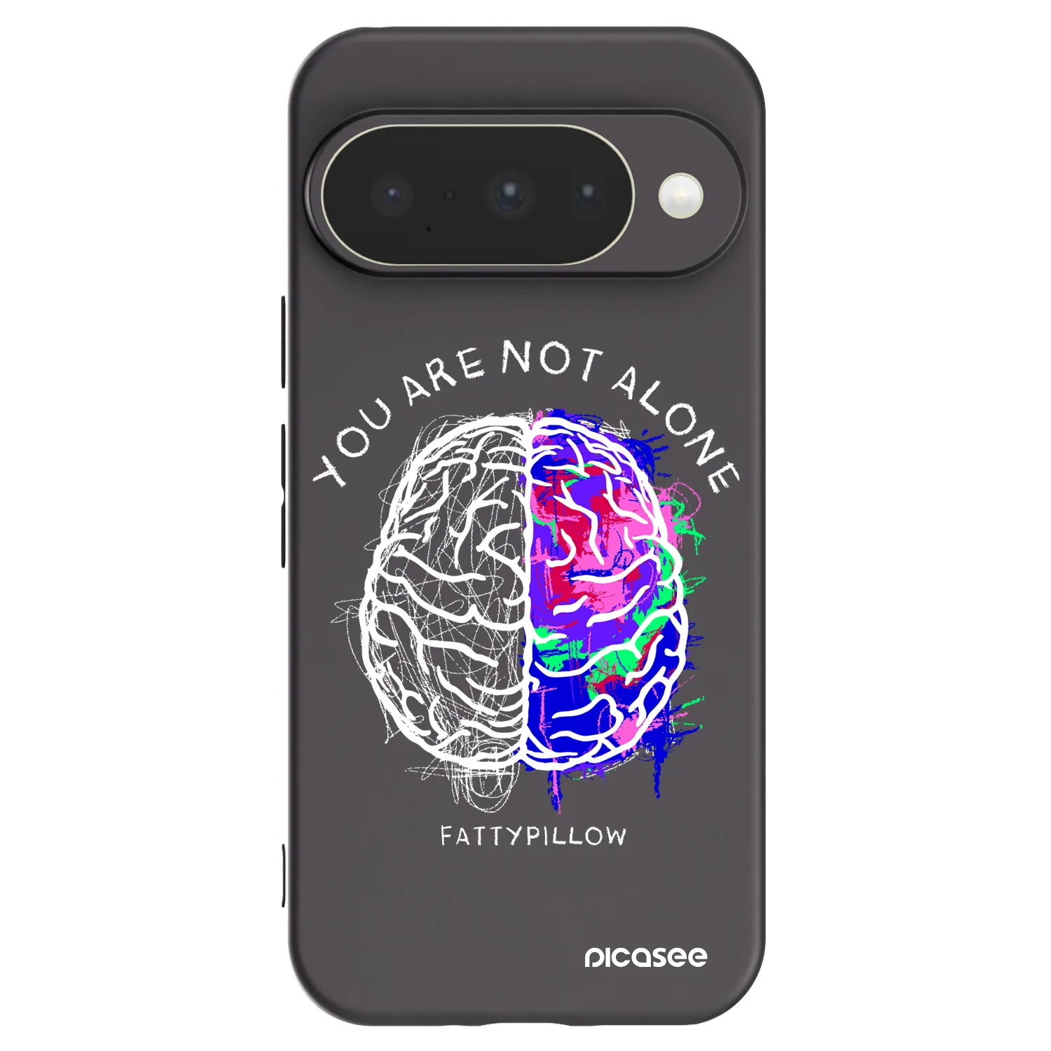 Picasee silikónový čierny obal pre Google Pixel 10 - Brain - White