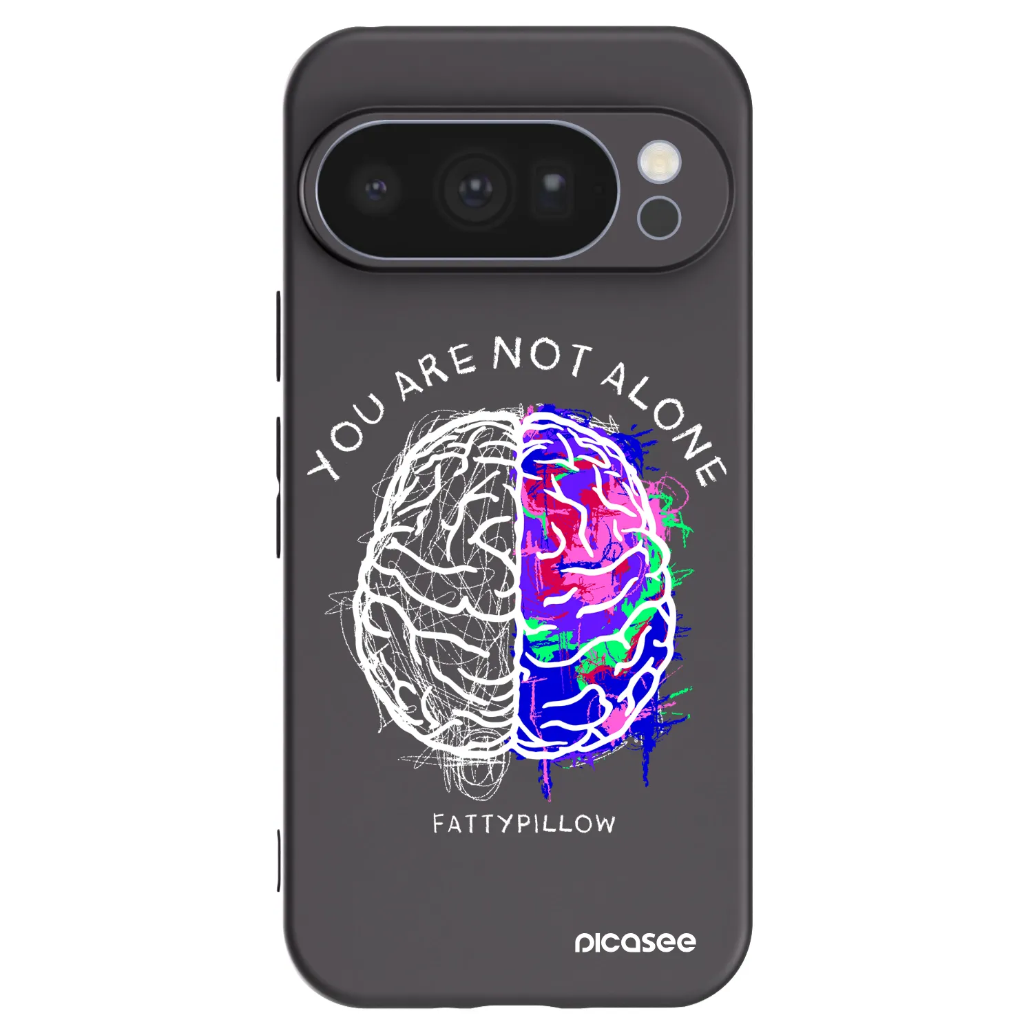 Picasee silikónový čierny obal pre Google Pixel 10 Pro - Brain - White