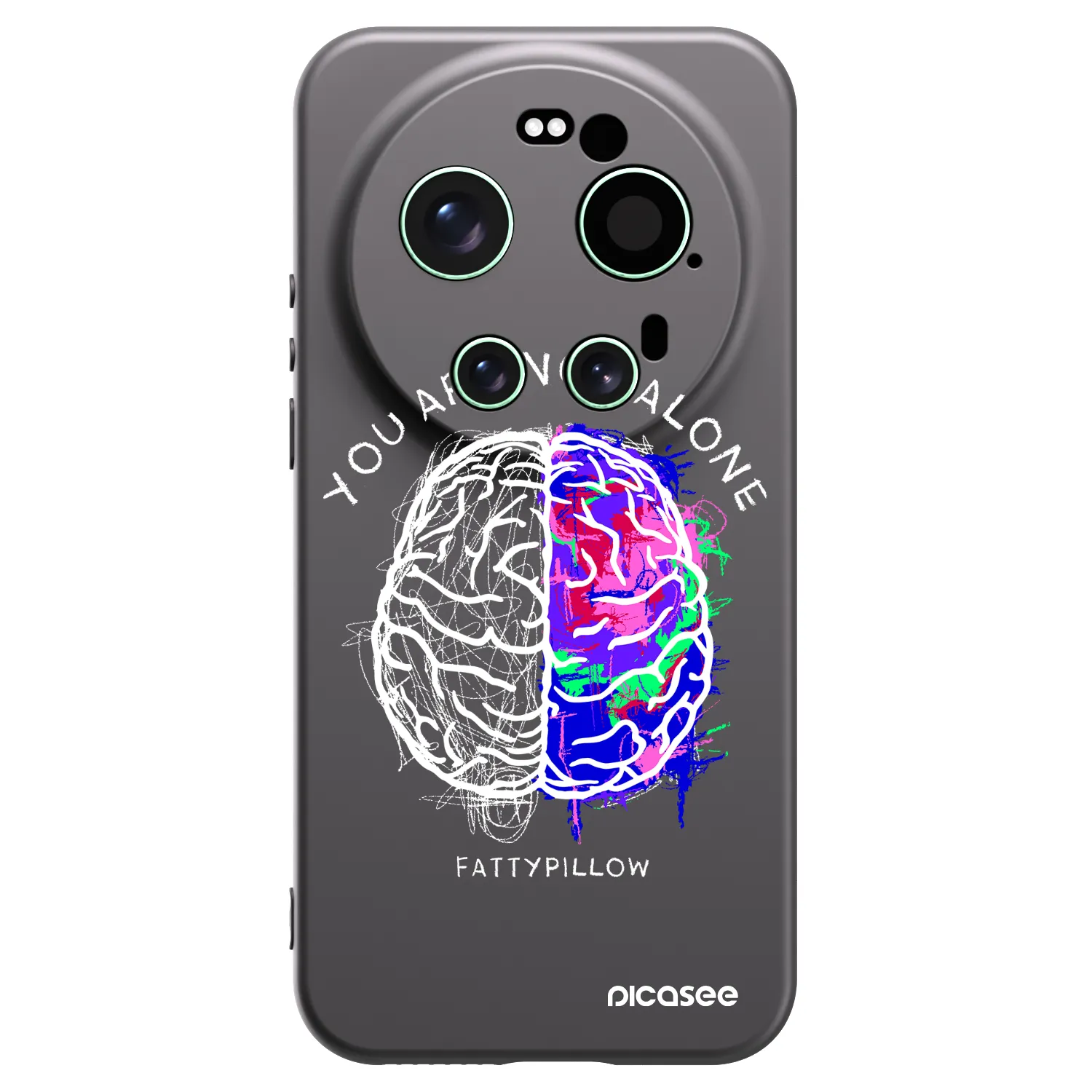 Picasee silikónový čierny obal pre Xiaomi 17 Ultra - Brain - White