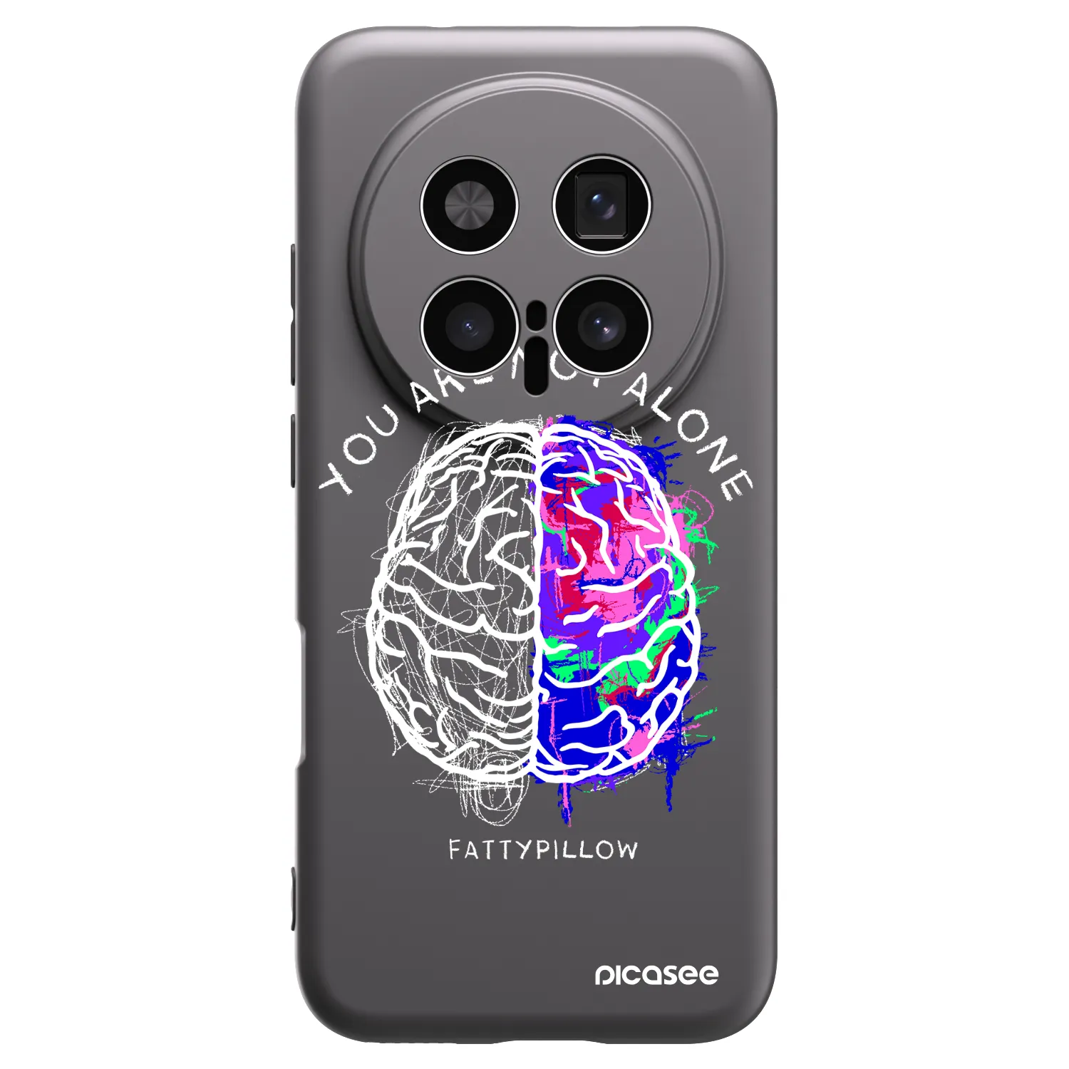 Picasee silikónový čierny obal pre Honor Magic8 Pro 5G - Brain - White