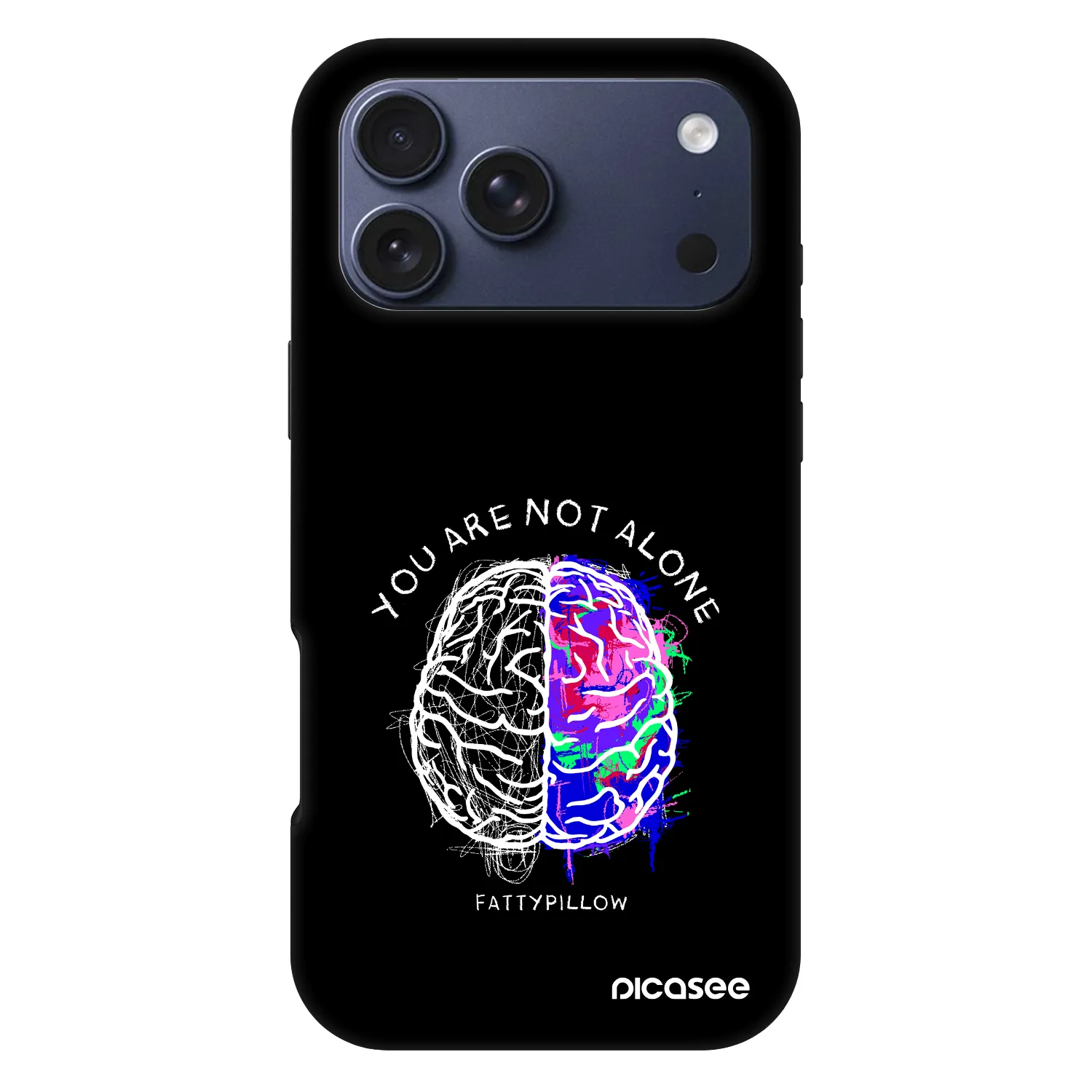 Picasee Fashion Case MagSafe pre Apple iPhone 18 Pro Max - Brain - White
