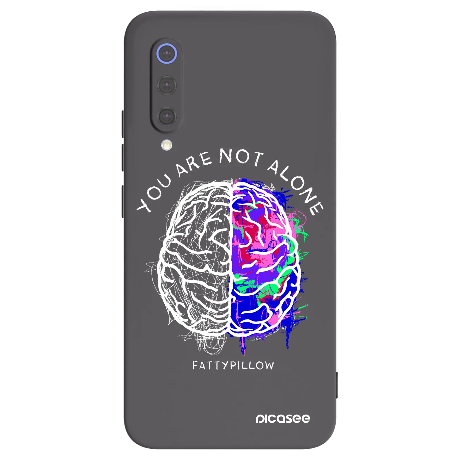 Picasee silikónový čierny obal pre Xiaomi Mi 9 SE - Brain - White