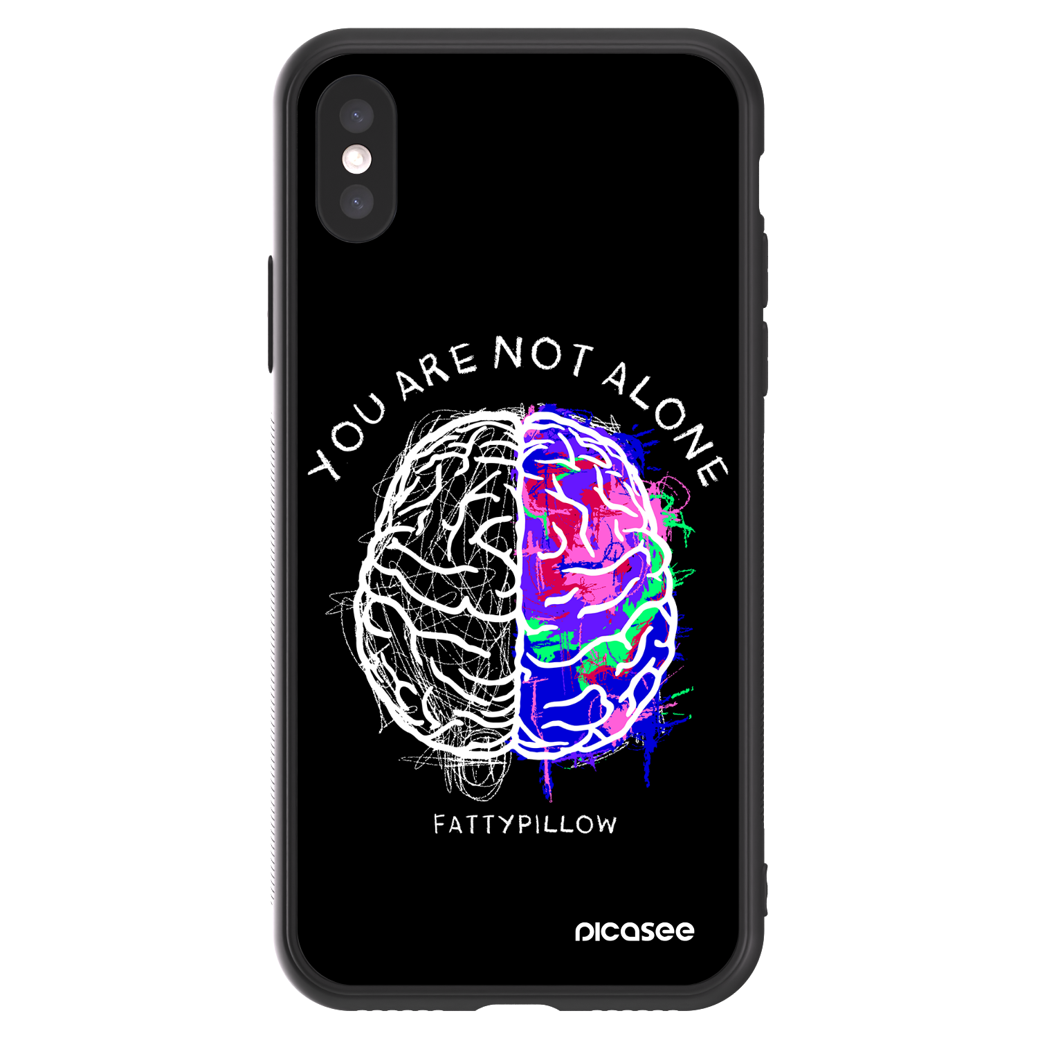 Picasee ULTIMATE CASE pro Apple iPhone X/XS - Brain - White
