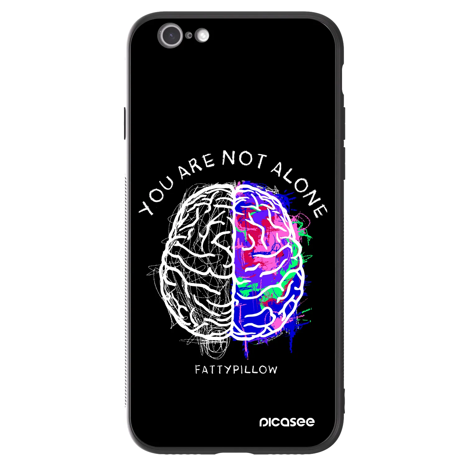 Picasee ULTIMATE CASE pro Apple iPhone 6/6S - Brain - White