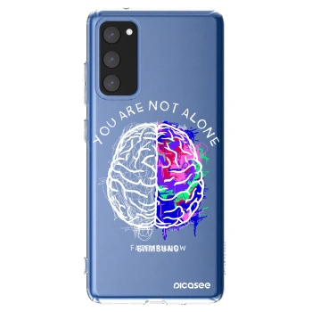 Picasee silikónový prehľadný obal pre Samsung Galaxy S20 FE - Brain - White