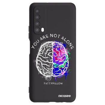 Picasee silikónový čierny obal pre Huawei P Smart 2021 - Brain - White
