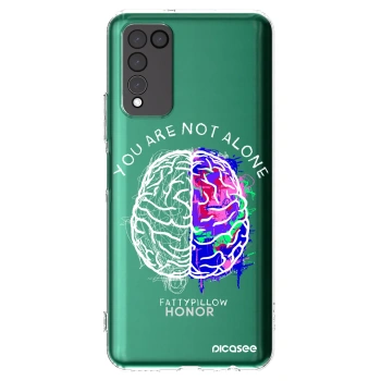 Picasee silikónový prehľadný obal pre Honor 10X Lite - Brain - White