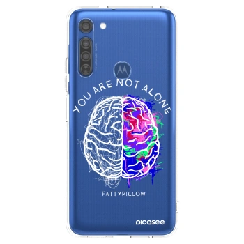 Obal pre Motorola Moto G8 - Brain - White