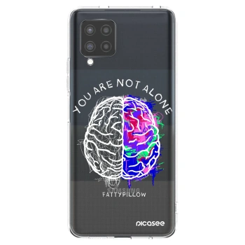 Picasee silikónový prehľadný obal pre Samsung Galaxy A42 A426B - Brain - White