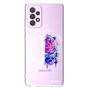 Picasee silikónový prehľadný obal pre Samsung Galaxy A32 5G A326B - Brain - White