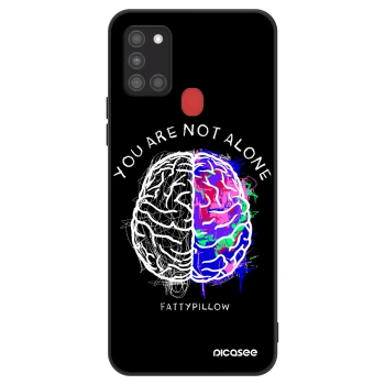 Obal pre Samsung Galaxy A21s - Brain - White