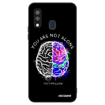 Obal pre Samsung Galaxy A40 A405F - Brain - White