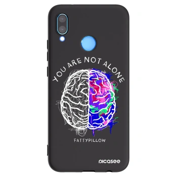 Picasee silikónový čierny obal pre Huawei P20 Lite - Brain - White